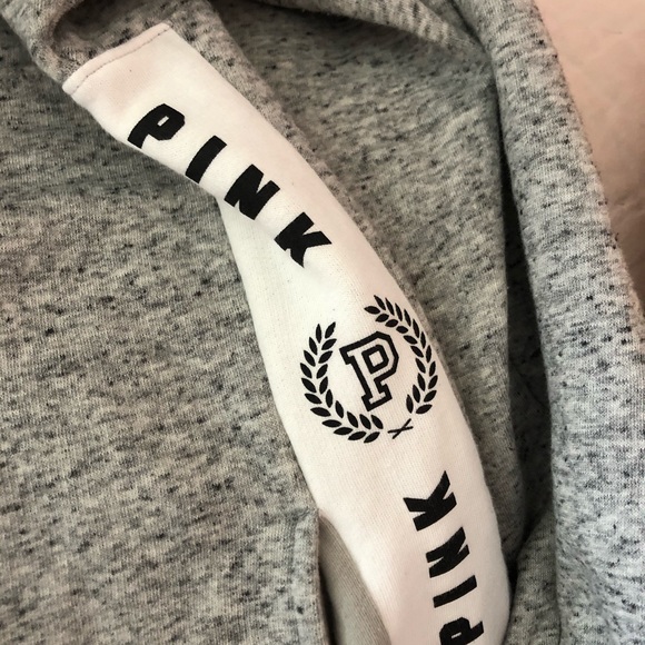 PINK Gray Pullover Sweatshirt - Picture 4 of 5